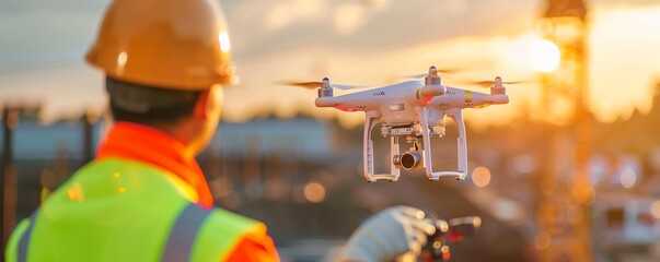 Innovative Aerial Surveying: Civil Engineer Using Drones for Infrastructure Development Data Collection
