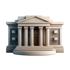 Obraz premium bank isolated on transparent background