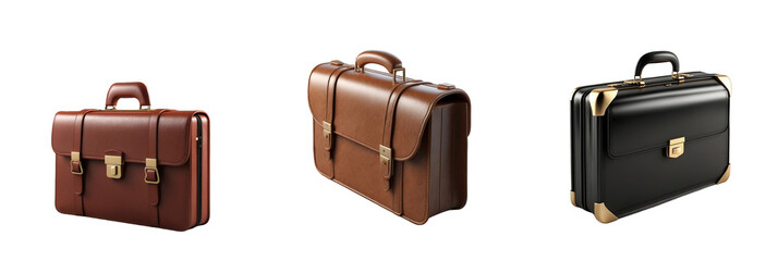 briefcase isolated on transparent background