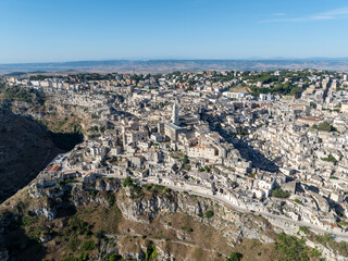 Fototapeta premium Aerial View - Sassi di Matera, Italy