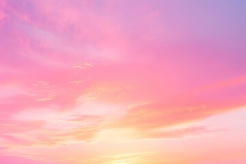 A beautiful sunset in shades of pink, orange, and yellow