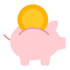 Piggy Bank flat icon