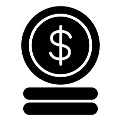 Coin glyph icon