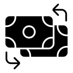 Currency Exchange glyph icon