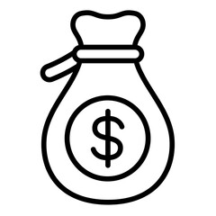 Money Bag line icon