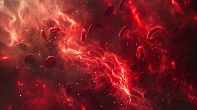 Red blood cels inside body