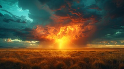 Watching a dramatic thunderstorm over the Pampas in Argentina