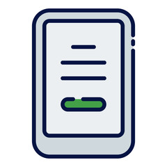 Smartphone filled line icon