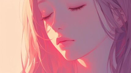 A woman softly murmurs a 2d