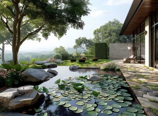 Nature and Modern Architecture Blended Seamlessly