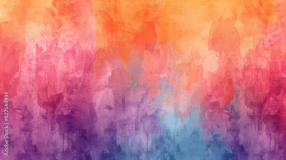 Wall mural a seamless watercolor texture background with soft gradients and organic brush strokes