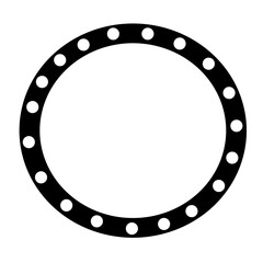 Naklejka premium black and white frame