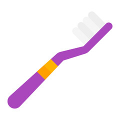 Toothbrush flat icon