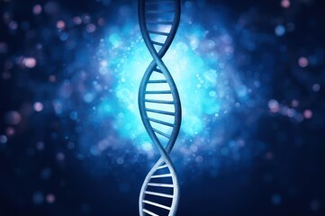 3d render of dna structure, abstract background