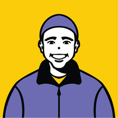 people portraits. Employee avatar, professional person profile picture and team persons user pic in frame Illustration of portrait face person, student and young employee