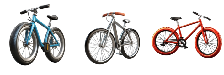bycicle isolated on transparent background