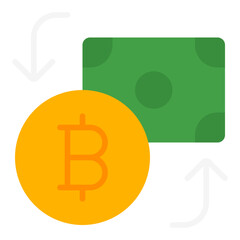 Exchange flat icon