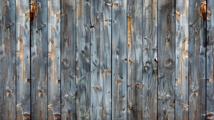Weathered wooden wall with vertical slats