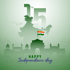 Happy Independence Day India. vector illustration of the Indian flag and Indian army. poster, banner, template design