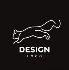 illustrations single line squirrel animal