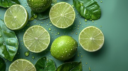 Soft pastel lime green background with top copy space, perfect for vibrant, energetic spring product launches