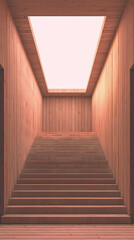 3D rendering of stairs
