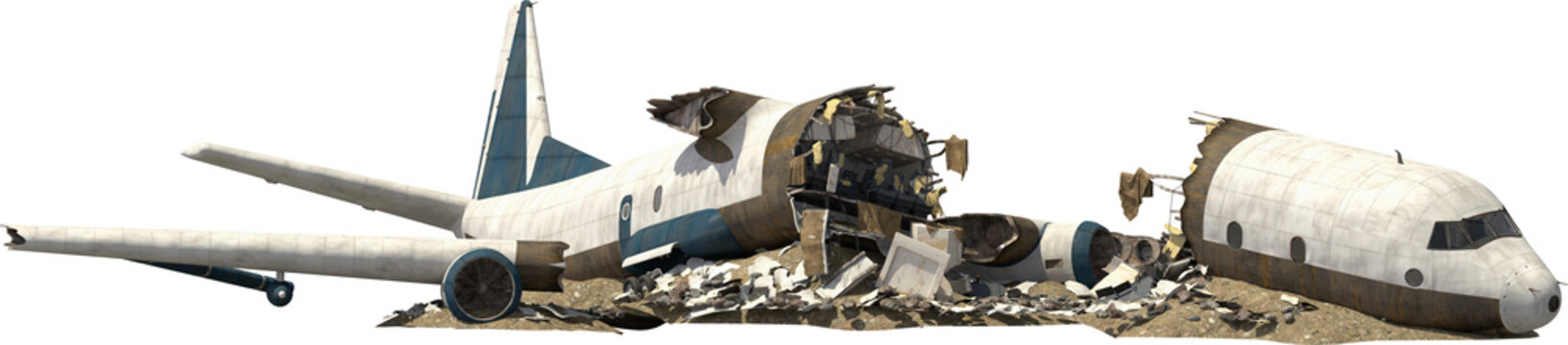 crashed airplane