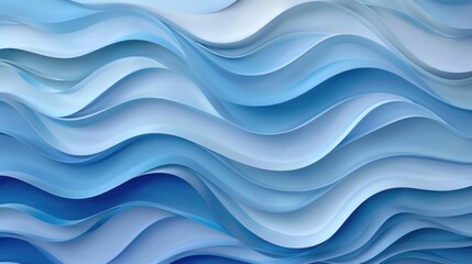 Fototapeta premium blue and white waves abstract color background