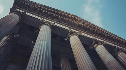 Naklejka premium Build bank, generative AI