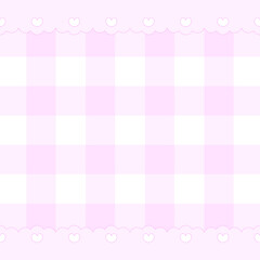 ファンシーステッチのレーススクエアチェック壁紙♪