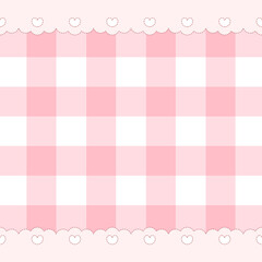 ファンシーステッチのレーススクエアチェック壁紙⭐︎