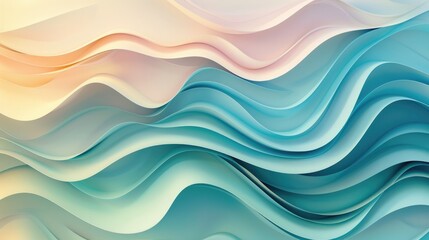 Soft pastel waves of color undulate across the screen in this abstract motion background.