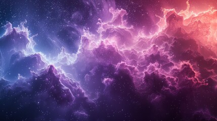 Abstract pastel purple and blue nebula pattern