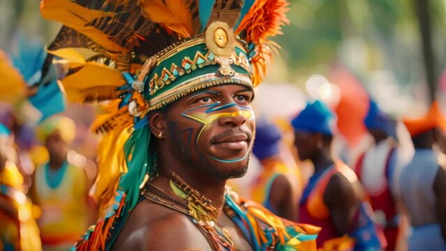 A pre-Lenten festival known for its parades and elaborate costumes, with the most famous celebration in Rio de Janeiro, Brazil.