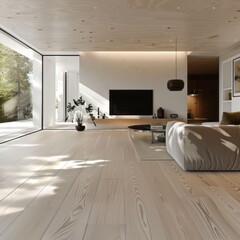 Light wood floor