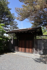 Gate of Jugetsu-kan in Shugakuin Imperial Villa, Kyoto, Japan