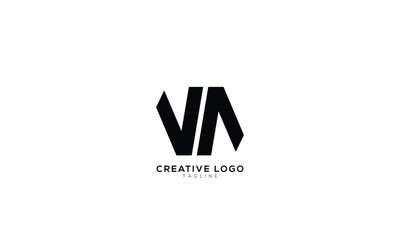 VA Abstract initial monogram letter alphabet logo design