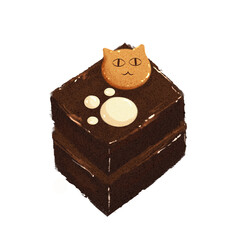 Sweet cake illustration 