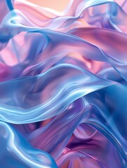 Fototapeta premium Three dimensional render of wavy pattern. Design of albums, notebooks, banners, postcards, posters