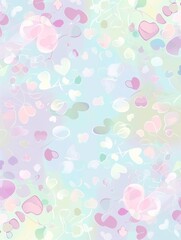 Spring background flowers and hearts. Design of albums, notebooks, banners, postcards, posters