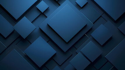 High-tech abstract background with layered blue geometric squares, creating a modern and futuristic digital aesthetic.