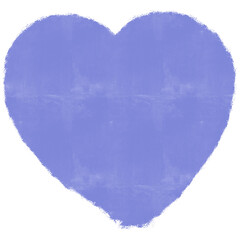 Purple Blue Heart Brushstroke