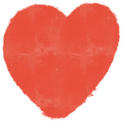 Red Heart Brushstroke