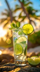 Refreshing Lime Rickey Cocktail: Tropical Paradise in a Glass