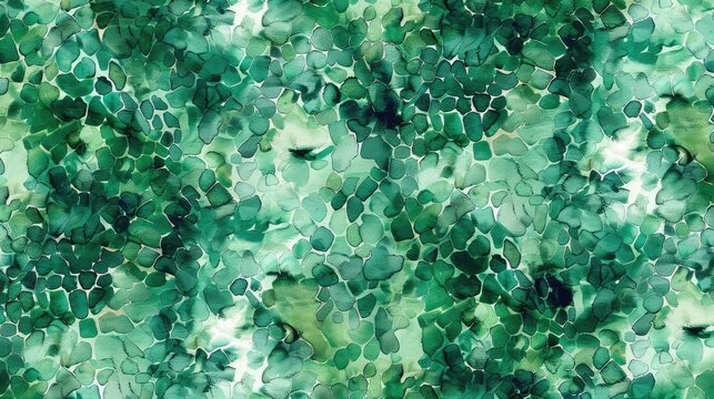 Snake skin design in green tones with a watercolor touch a seamless and reptile inspired pattern