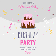 Happy Birthday card to event party