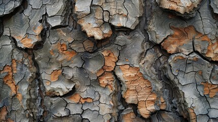 Texture of tree bark with cracks
