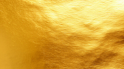 Gold texture metallic golden foil and shinny wrapping paper bright yellow wallpaper background for...
