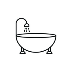 Bathtub icon vector design templates simple and modern