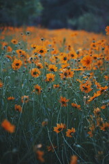 clusters of yellow flowers
